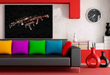 CS GO Bloodsport Counter-Strike Leinwandbild AK ART Kunstdruck Wandbild Wanddeko