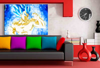 Vegeta SSGSS Dragon Ball Super Leinwandbild AK ART Kunstdruck Wandbild Wanddeko