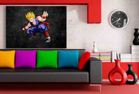 Son Gohan Dragonball Leinwandbild AK ART Kunstdruck Wandbild Wanddeko Mehrfarbig