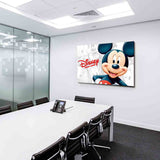 Micky Maus Leinwandbild AK ART Kunstdruck Wandbild Wanddeko Mehrfarbig TOP XXL