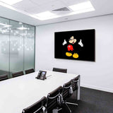 Micky Maus II Leinwandbild AK ART Kunstdruck Wandbild Wanddeko Mehrfarbig XXL
