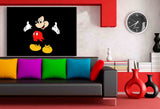 Micky Maus II Leinwandbild AK ART Kunstdruck Wandbild Wanddeko Mehrfarbig XXL
