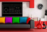 Nintendo Controller II Leinwandbild AK ART Kunstdruck Wandbild Wanddeko TOP XXL