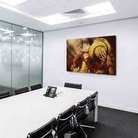 One Piece Ruffy Luffy Strohhut  Leinwandbild AK ART Kunstdruck Wandbild Wanddeko