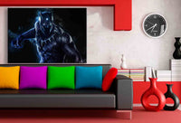 Black Panther Marvel Leinwandbild AK ART Kunstdruck Wandbild Wanddeko Mehrfarbig