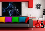Black Panther Marvel Leinwandbild AK ART Kunstdruck Wandbild Wanddeko Mehrfarbig