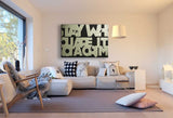 Zitat Spruch Leinwandbild AK Art Bilder Mehrfarbig Kunstdruck Wandbild Wanddeko