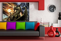 Hearthstone Der Schwarzfels Drache AK Art Bilder Kunstdruck Leinwandbilder XXL