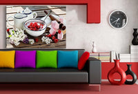 Yogurt Leinwandbild AK Art Bilder Mehrfarbig Wandbild Kunstdruck Wanddeko XXL