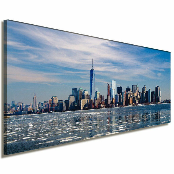 New York City Leinwandbild AK Art Bilder Mehrfarbig Wandbild Kunstdruck Panorama