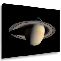 Saturn Ring Gelb Leinwandbild AK Art Bilder Mehrfarbig Kunstdruck Wandbild XXL