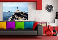 Schiff Reise Insel Leinwandbild AK Art Bilder Wanddeko Wandbild Kunstdruck XXL
