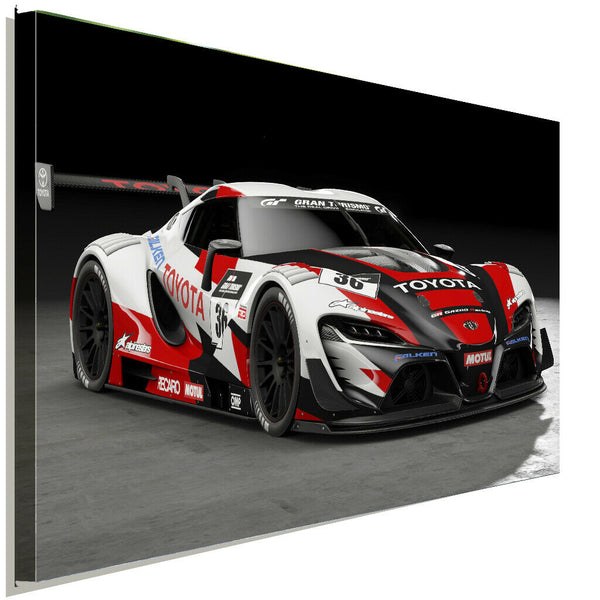 Toyota FT 1 Leinwandbild AK ART Kunstdruck Mehrfarbig Wandbild Wanddeko TOP XXL