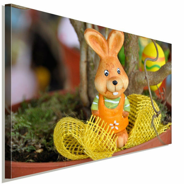 Gelbes Kuken Ostern Leinwandbild AK Art Bilder Wanddeko Wandbild Kunstdruck XXL