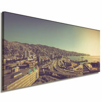 Valpariso Hafen Leinwandbild AK Art Bilder Mehrfarbig Wandbild Panorama TOP XXL