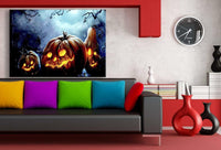 Sexy Vampir Madchen Leinwandbild AK Art Bilder Wanddeko Wandbild Kunstdruck XXL