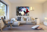 Spiderman Leinwandbild AK ART Kunstdruck Mehrfarbig Wandbild Wanddeko TOP XXL