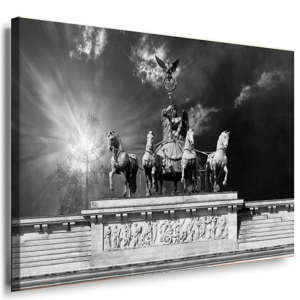 Brandenburger Tor Leinwandbild AK Art Bilder Wanddeko Wandbild Kunstdruck XXL