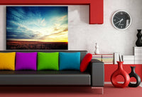 Landschaft Leinwandbild AK Art Bilder Mehrfarbig Wandbild Kunstdruck Wanddeko 1