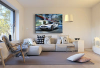 BMW I8 Leinwandbild AK ART Kunstdruck Mehrfarbig Wandbild Wanddeko TOP XXL 2