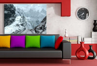 Skyrim Schnee Berge Leinwandbild AK Art Studio Wanddeko Wandbild Kunstdruck XXL