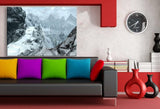 Skyrim Schnee Berge Leinwandbild AK Art Studio Wanddeko Wandbild Kunstdruck XXL