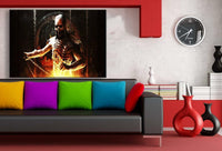 Mortal Combat Skelett AK Art Bilder Premium Made in Germany Top Leinwandbilder