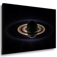 Saturn Schatten Leinwandbild AK Art Bilder Mehrfarbig Kunstdruck Wandbild XXL