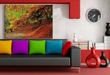 Goldene Wald Leinwandbild AK Art Bilder Mehrfarbig Wandbild Kunstdruck Wanddeko