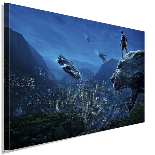 Black Panther Leinwandbild AK ART Kunstdruck Mehrfarbig Wandbild Wanddeko XXL 2