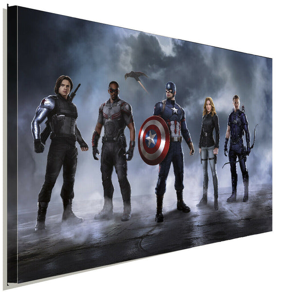 Marvel Helden Leinwandbild AK ART Kunstdruck Mehrfarbig Wandbild Wanddeko XXL
