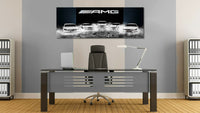 Mercedes AMG Pamorama Leinwandbild AK ART Kunstdruck Mehrfarbig Wandbild TOP XXL