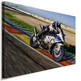 BMW HP4 Leinwandbild AK ART Kunstdruck Mehrfarbig Wandbild Wanddeko TOP XXL