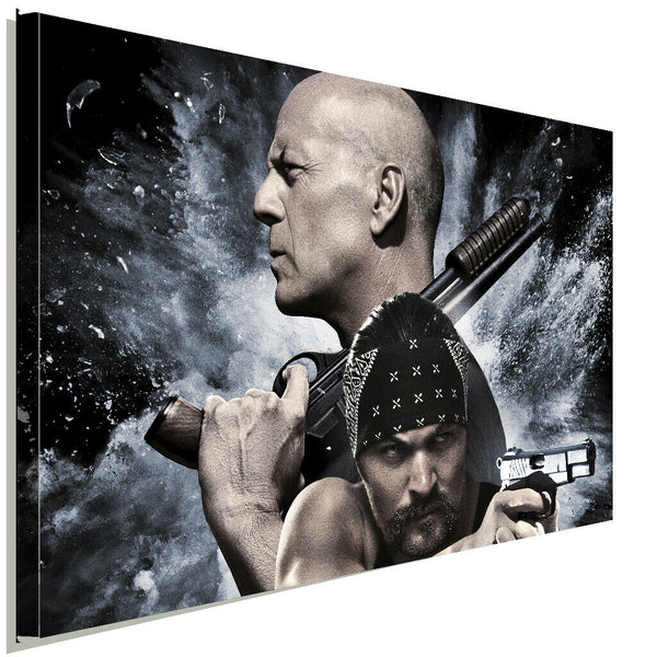 Bruce Willis Jason Momoa Leinwandbild AK ART Kunstdruck Mehrfarbig Wandbild XXL