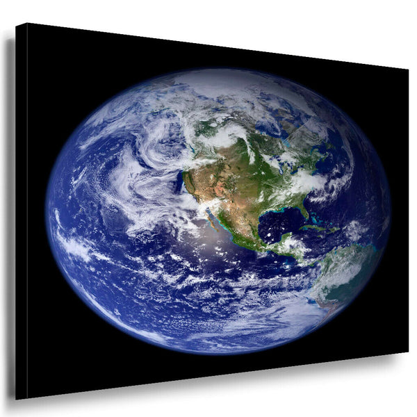 Erde Leinwandbild AK Art Bilder Mehrfarbig Kunstdruck Wandbild Wanddeko TOP XXL