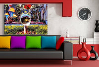 Marchenland Leinwandbild AK Art Bilder Mehrfarbig Wandbild Kunstdruck Wanddeko