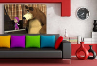 Mascha und der Bar Klavier Leinwandbild AK Art Bilder Wanddeko Wandbild TOP XXL