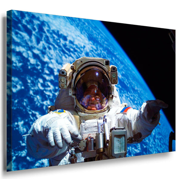 Kosmonaut Weltall Leinwandbild AK Art Bilder Mehrfarbig Kunstdruck XXL Wandbild