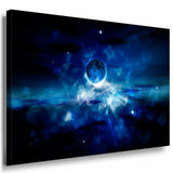 Weltraum Sterne Planet Leinwandbild AK Art Bilder Mehrfarbig Kunstdruck XXL TOP