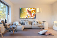 Vegeta Dragonball Super Leinwandbild AK ART Kunstdruck Wandbild Wanddeko TOP XXL
