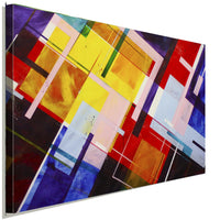 Abstrakt Graphic Leinwandbild AK ART Kunstdruck Mehrfarbig Wandbild Wanddeko XXL 1