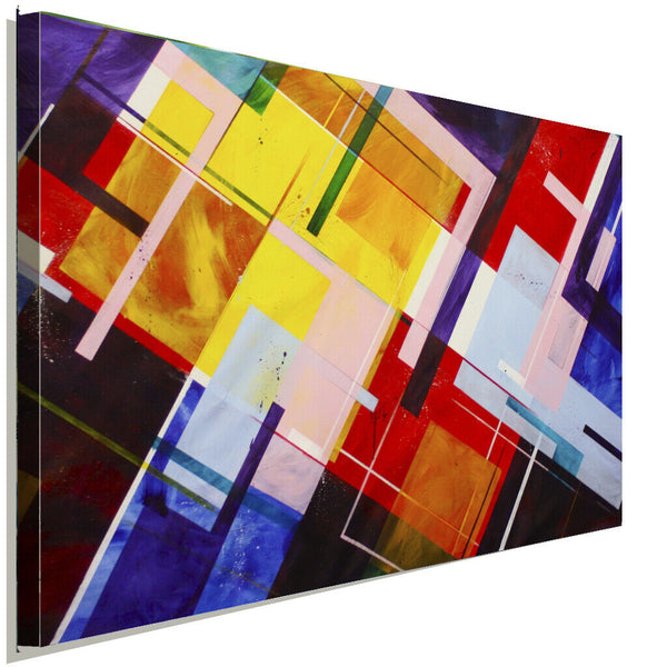 Abstrakt Graphic Leinwandbild AK ART Kunstdruck Mehrfarbig Wandbild Wanddeko XXL 1