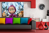 Mascha und der Bar Hasen Kaninchen Leinwandbild AK Art Studio Wanddeko Wandbild