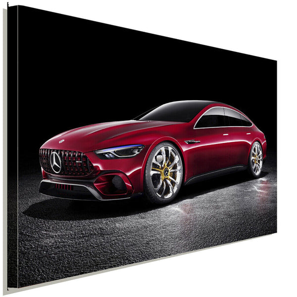 Mercedes AMG Leinwandbild AK ART Kunstdruck Mehrfarbig Wandbild Wanddeko TOP XXL