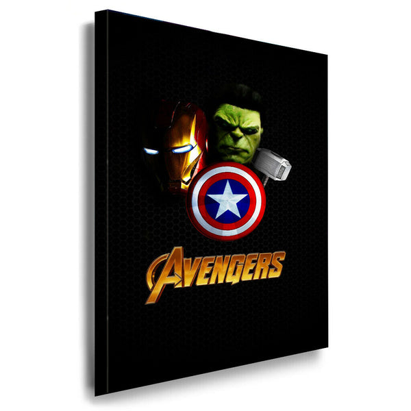 Avangers Logo Leinwandbild AK ART Kunstdruck Mehrfarbig Wandbild Wanddeko FANART