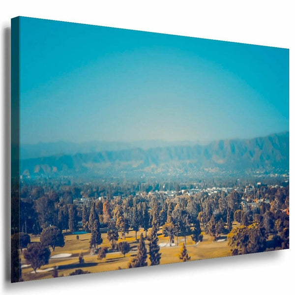 Landschaft Wald Leinwandbild AK Art Bilder Mehrfarbig Kunstdruck XXL Wandbild