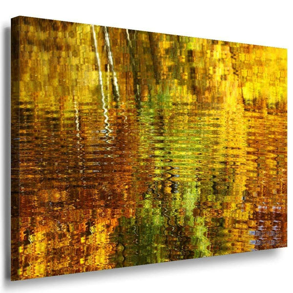 Herbst Leinwandbild AK Art Bilder Mehrfarbig Wandbild Kunstdruck Wanddeko XXL 2