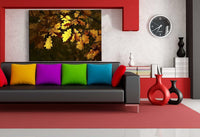 Herbst Laubblatter Leinwandbild AK Art Bilder Mehrfarbig Wandbild Kunstdruck 3