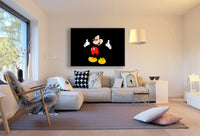 Micky Maus II Leinwandbild AK ART Kunstdruck Wandbild Wanddeko Mehrfarbig XXL