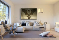 The Legend of Zelda Hylia Symbol Leinwandbild AK ART Kunstdruck Wandbild TOP XXL